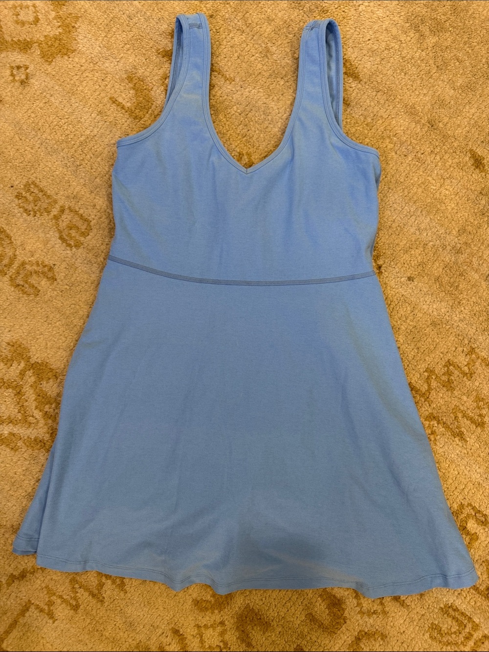 Beyond Yoga Light Blue V-Neck dress